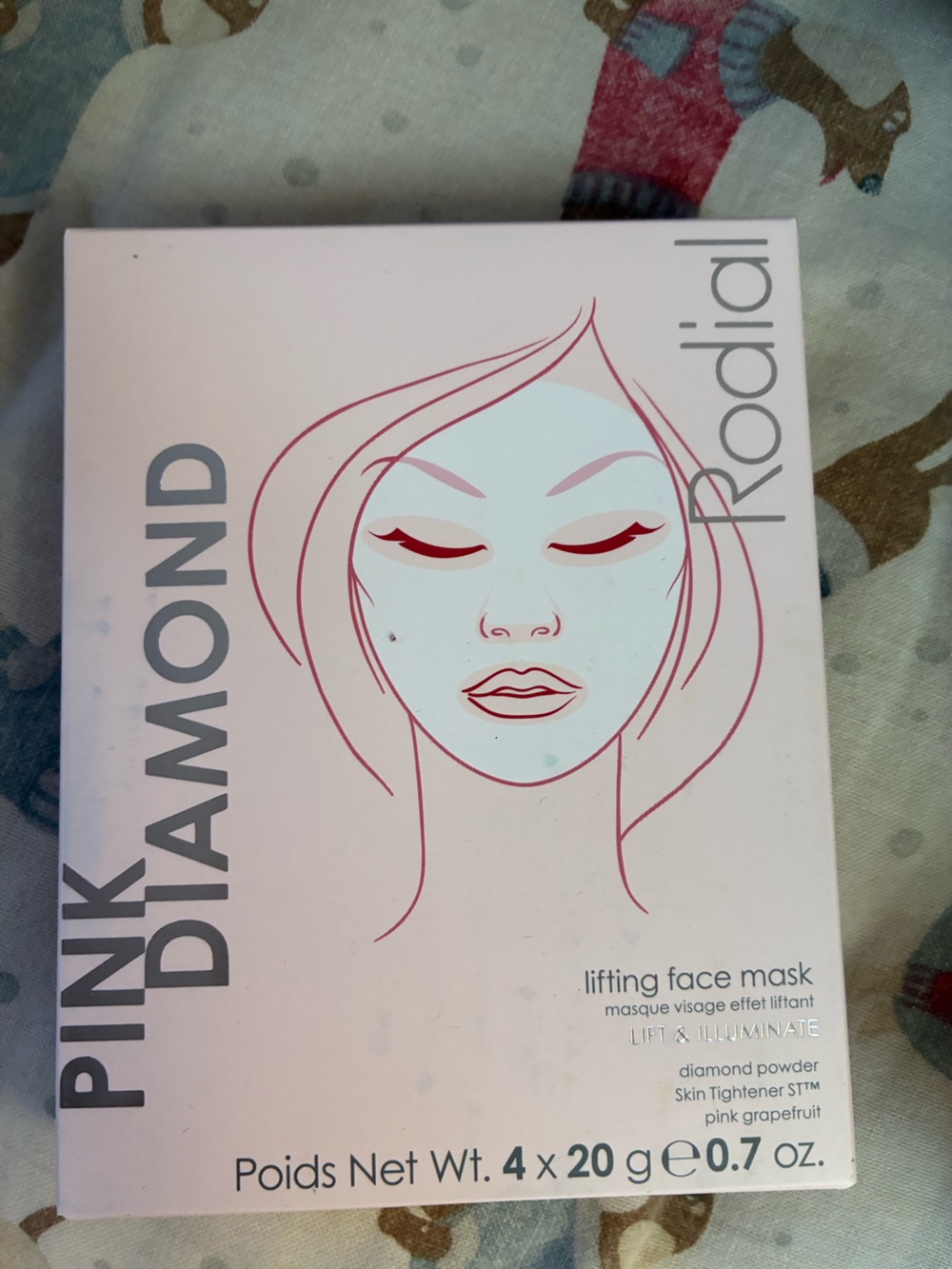 Rodial Pink Diamond 4pack lifting face mask 20g